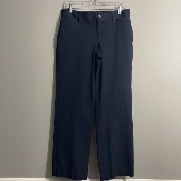 Eddie Bauer Women’s Pants Size 10 Blue Slightly Curvy Fit Casual Comfort - Picture 2 of 9
